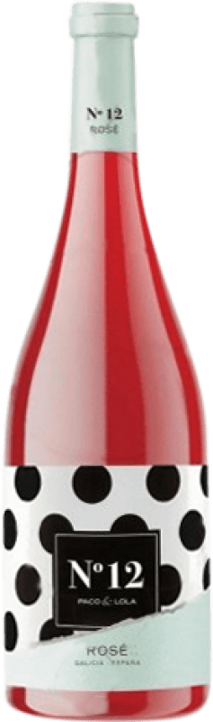 10,95 € Envío gratis | Vino Rosado Paco & Lola Nº 12 Rosé — Rosado Joven D.O. Rías Baixas Galicia España Botella 75 cl