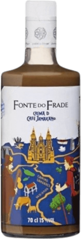 9,95 € Envío gratis | Crema de Licor Pazo Valdomiño Fonte do Frade Café España Botella 70 cl