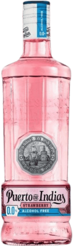 21,95 € Envío gratis | Ginebra Puerto de Indias Strawberry Gin España Botella 75 cl Sin Alcohol