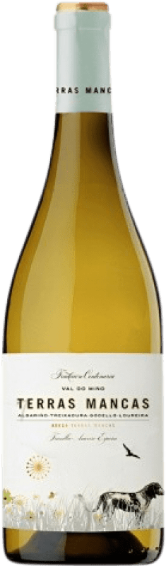 14,95 € 免费送货 | 白酒 Terras Mancas. Blanco 年轻的 加利西亚 西班牙 Godello, Loureiro, Treixadura, Albariño 瓶子 75 cl