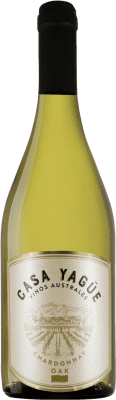 42,95 € Envio grátis | Vinho branco Casa Yagüe Oak I.G. Patagonia Patagonia Argentina Chardonnay Garrafa 75 cl
