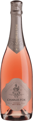 32,95 € Бесплатная доставка | Розовое игристое вино Charles Fox Brut — брют Vintage, Rosé — Розе A.V.A. Elgin Elgin Valley Южная Африка Бутылка 75 cl