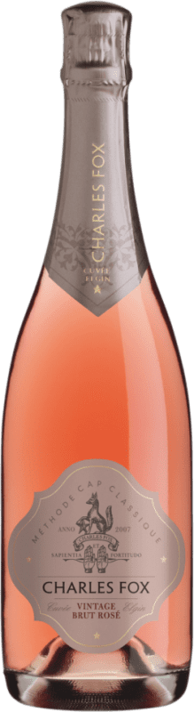 32,95 € 免费送货 | 桃红起泡酒 Charles Fox Brut — 起泡酒 干型 Vintage, Rosé — 桃红葡萄酒 A.V.A. Elgin Elgin Valley 南非 75 cl