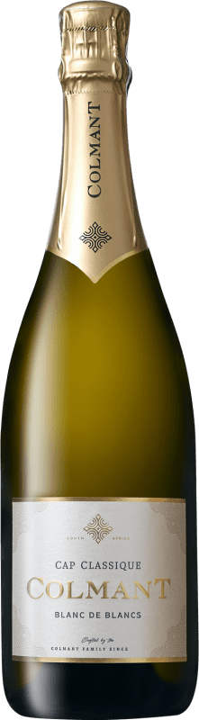 28,95 € Kostenloser Versand | Weißer Sekt Colmant Klassisch, Blanc de Blancs Südafrika Chardonnay 75 cl