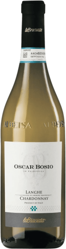 16,95 € Envío gratis | Vino blanco Oscar Bosio D.O.C. Langhe Italia Chardonnay Botella 75 cl