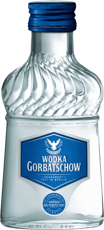 32,95 € Free Shipping | 12 units box Vodka Gorbatschow Germany Miniature Bottle 10 cl