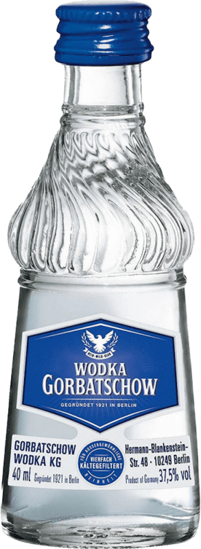 17,95 € Free Shipping | 20 units box Vodka Gorbatschow Germany Miniature Bottle 4 cl