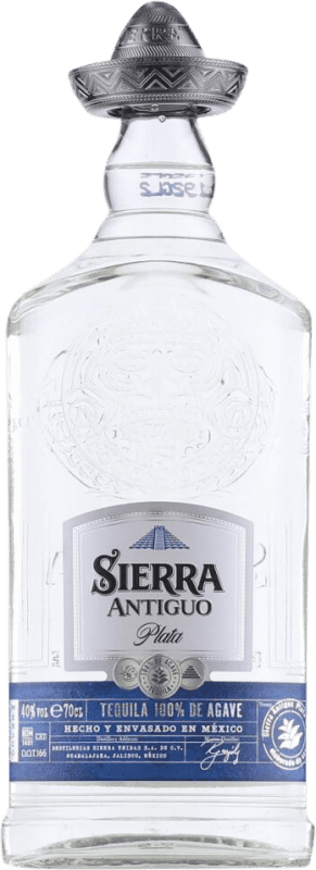 33,95 € 免费送货 | 龙舌兰 Sierra Antiguo Plata 哈利斯科 墨西哥 瓶子 70 cl