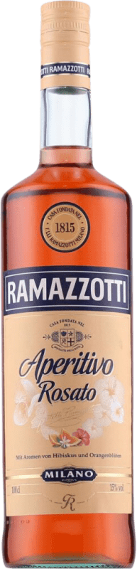 27,95 € Envio grátis | Licores Ramazzotti Aperitivo Rosato Itália Garrafa 1 L