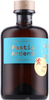 44,95 € Envio grátis | Aperitivo Pastis Ardent. Organic Spirit Anis Bélgica Garrafa Medium 50 cl