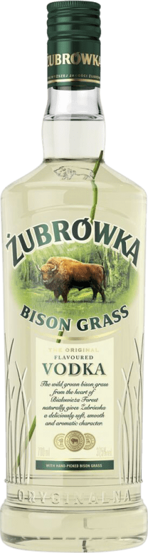 14,95 € Бесплатная доставка | Водка Zubr Bison Grass Польша бутылка 70 cl