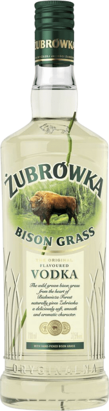 15,95 € Бесплатная доставка | Водка Zubr Bison Grass Польша 70 cl