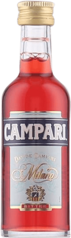 1,95 € Free Shipping | Bitter Aperitif Campari Italy Miniature Bottle 5 cl
