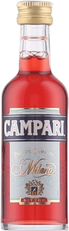 3,95 € Envío gratis | Licores Campari Bitter Italia Botellín Miniatura 5 cl