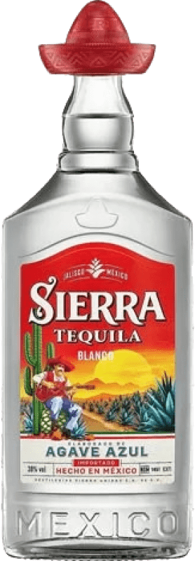 39,95 € 免费送货 | 盒装12个 龙舌兰酒 Sierra Blanco — 白色的 哈利斯科 墨西哥 小瓶装 5 cl PET — 塑料