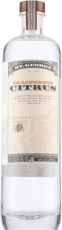 44,95 € Envio grátis | Vodca St. George California Citrus Estados Unidos Garrafa 75 cl