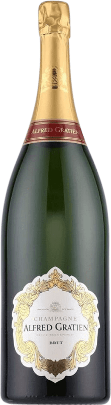 426,95 € 免费送货 | 白起泡酒 Alfred Gratien Brut — 起泡酒 干型 经典 A.O.C. Champagne 香槟酒 法国 双大瓶 — Jeroboam-Double Magnum 3 L