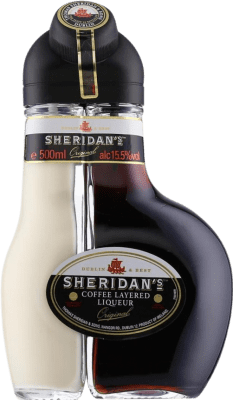 11,95 € Kostenloser Versand | Sahnelikör Sheridan's Layered Irland Medium-Flasche 50 cl Coffee — Kaffee