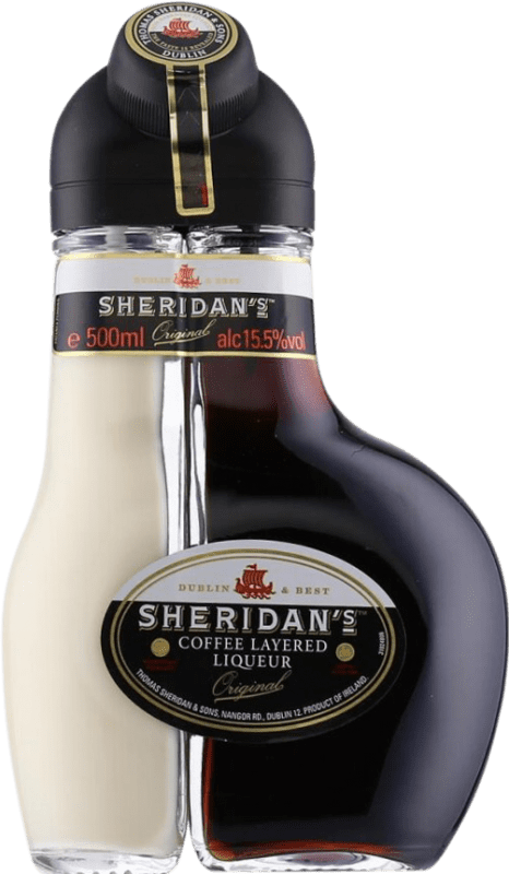 11,95 € Free Shipping | Cream Liqueur Sheridan's Layered Ireland Medium Bottle 50 cl Coffee