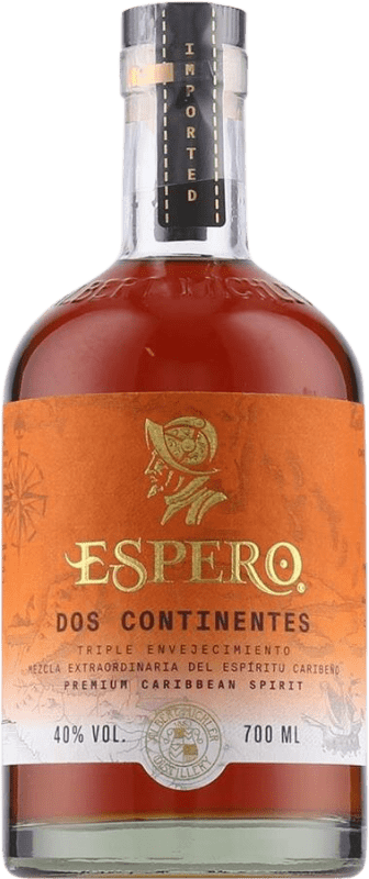 52,95 € Envío gratis | Ron Espero Dos Continentes Barbados Botella 70 cl