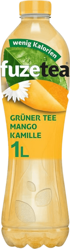 3,95 € Бесплатная доставка | Коробка из 6 единиц Безалкогольные напитки Fuze Tea Grüner Tee Mango Kamille Германия Бутылка 1 L