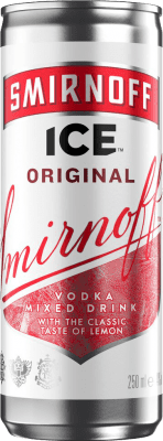 45,95 € 免费送货 | 盒装12个 饮料和搅拌机 Smirnoff Ice 法国 铝罐 25 cl