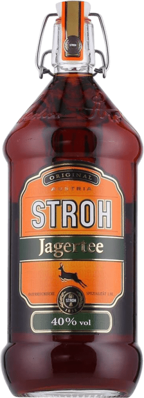 28,95 € Envío gratis | Licores Sebastian Stroh Jagertee Austria Botella 1 L