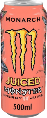 27,95 € 免费送货 | 盒装12个 饮料和搅拌机 Monster Energy Juiced Monarch 爱尔兰 瓶子 Medium 50 cl