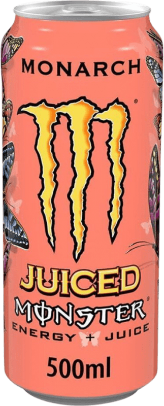 27,95 € 免费送货 | 盒装12个 饮料和搅拌机 Monster Energy Juiced Monarch 爱尔兰 瓶子 Medium 50 cl