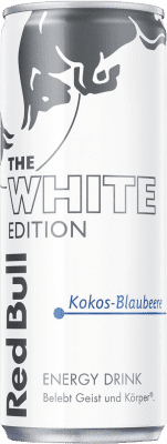 1,95 € Envío gratis | Refrescos Red Bull Energy Drink Kokos-Blaubeere The White Edition Austria Lata 25 cl