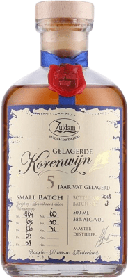 24,95 € 免费送货 | 金酒 Gin Zuidam Korenwijn 荷兰 5 岁 中瓶装 50 cl