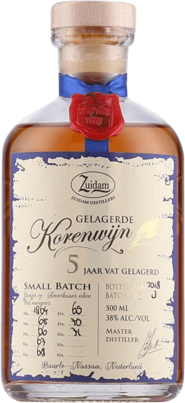 27,95 € Бесплатная доставка | Джин Zuidam Korenwijn Нидерланды 5 Лет бутылка Medium 50 cl