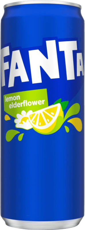 41,95 € 送料無料 | 24個入りボックス ソフトドリンク Fanta ドイツ 缶 33 cl Elderflower — エルダーフラワー, Lemon — レモン