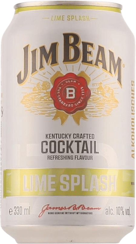 16,95 € Envío gratis | Mixer Jim Beam Splash España Lata 33 cl Lime — Lima