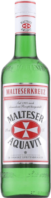 13,95 € Envío gratis | Aquavit Hornbaeker Malteserkreuz Malteser Dinamarca Botella 70 cl