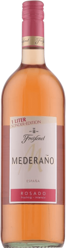 5,95 € Spedizione Gratuita | Vino Rosato Freixenet Mederaño Semiseco — Semisecco Edizione Limitata I.G.P. Vino de la Tierra de Castilla Castilla-La Mancha Spagna Bottiglia 1 L