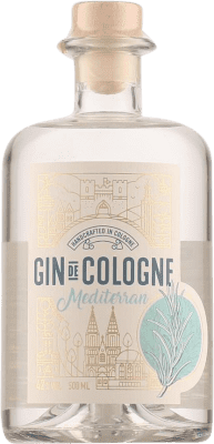 44,95 € Envio grátis | Gin Gin de Cologne Mediterran Alemanha Garrafa Medium 50 cl