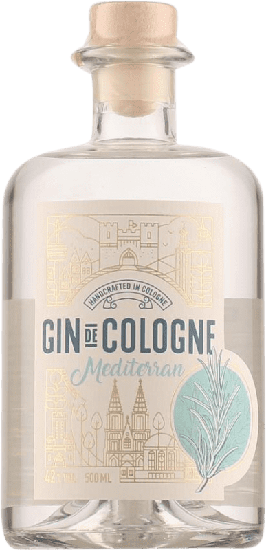 33,95 € Spedizione Gratuita | Genever Gin De Cologne Mediterranean — Mediterranea Germania Bottiglia Medium 50 cl