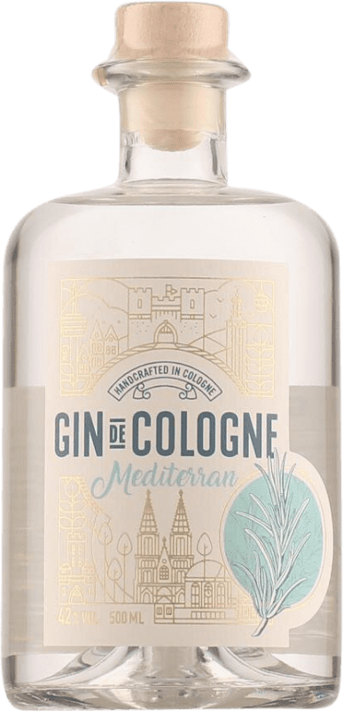 44,95 € Kostenloser Versand | Gin Gin de Cologne Mediterran Deutschland Medium Flasche 50 cl