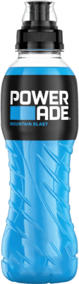 21,95 € Envío gratis | Caja de 12 unidades Refrescos Powerade Mountain Blast Alemania Botella Medium 50 cl