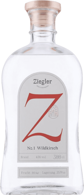 1 154,95 € Envoi gratuit | Eau-de-vie Ziegler Nº 1 Wildkirsch Allemagne Bouteille Spéciale 3 L