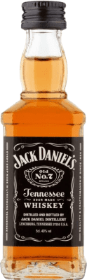 32,95 € 送料無料 | 10個入りボックス バーボンウイスキー Jack Daniel's Old Nº 7 テネシー州 アメリカ ミニチュアボトル 5 cl ガラス