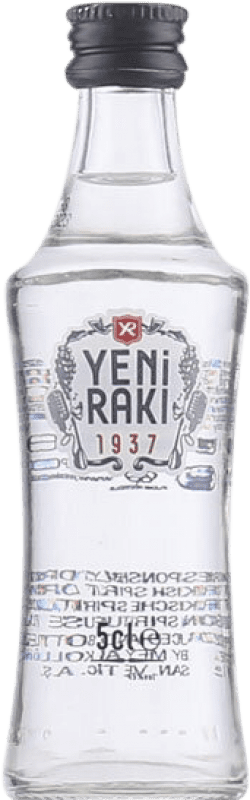 39,95 € Kostenloser Versand | 12 Einheiten Box Getränke und Mixer Yeni Raki Original 1937 Türkei Miniaturflasche 5 cl