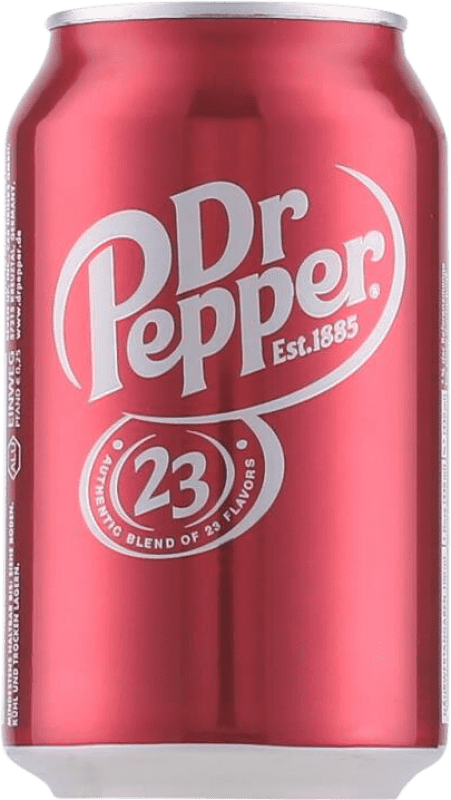 1,95 € Envio grátis | Refrescos e Mixers Dr. Pepper Original Estados Unidos Lata 33 cl