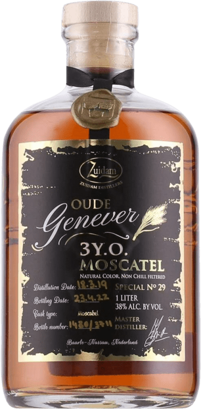 46,95 € Envoi gratuit | Genièvre Gin Zuidam Oude Moscatel Pays-Bas 3 Ans 1 L
