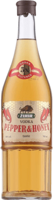 14,95 € Бесплатная доставка | Водка Zubr Pepper & Honey Польша бутылка 70 cl