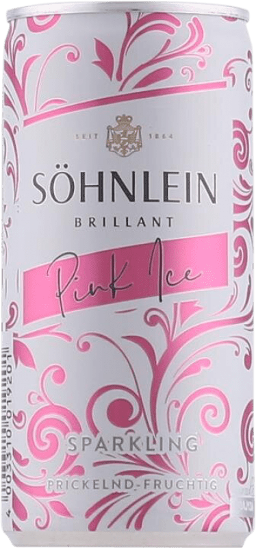 1,95 € Envoi gratuit | Vin Mousseux Rosé Söhnlein Brillant Pink Ice Allemagne Canette 20 cl
