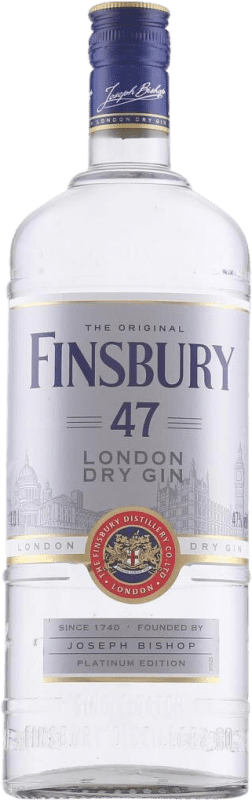 17,95 € Бесплатная доставка | Джин Finsbury 47º Platinum — Платиновая версия Объединенное Королевство 1 L