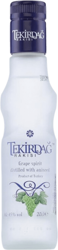 10,95 € Envio grátis | Anis Tekirdag Rakisi Turquia Garrafa Pequena 20 cl