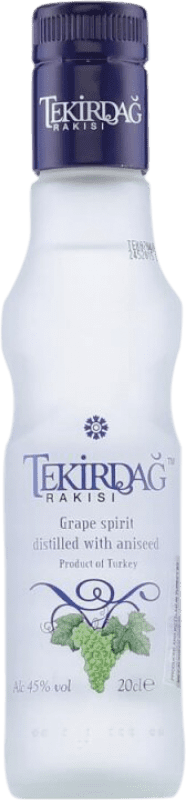 10,95 € Envio grátis | Raki Tekirdag Rakisi Turquia Garrafinha 20 cl Anis